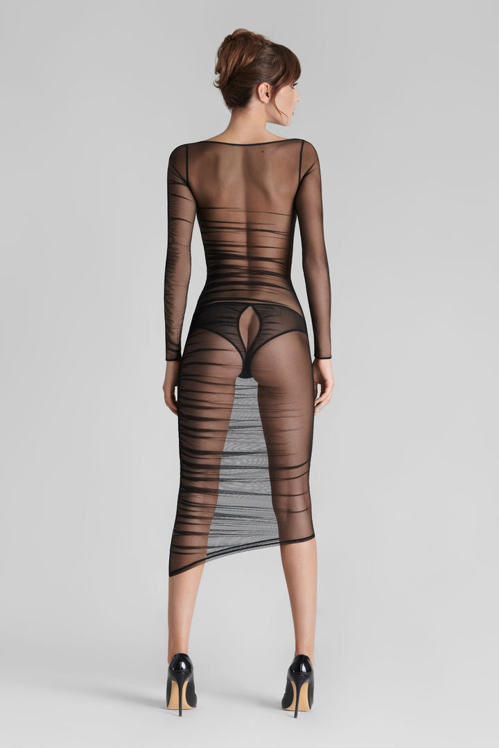 Scandale X Maison Close Nuit Fauve Midi Dress