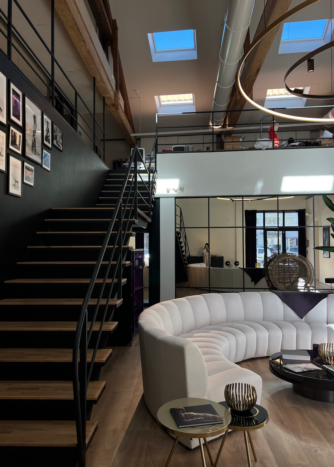 Interior view of Maison Close X Scandale office in Marseille, France