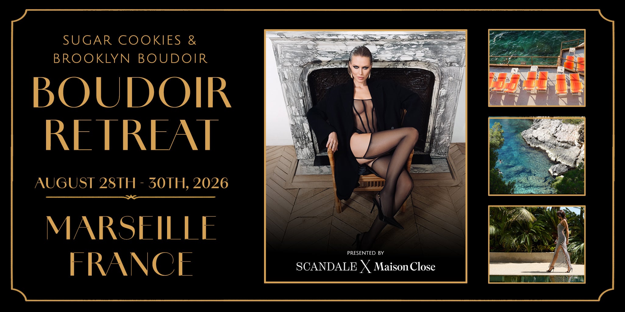 Sugar Cookies Boudoir Lingerie Retreat in Marseille, France August 2026