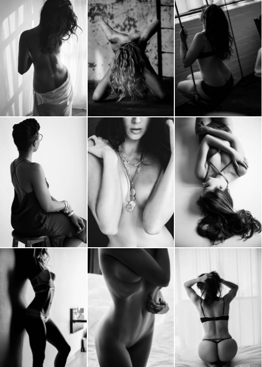 Tear sheet of boudoir photos from Brooklyn Boudoir