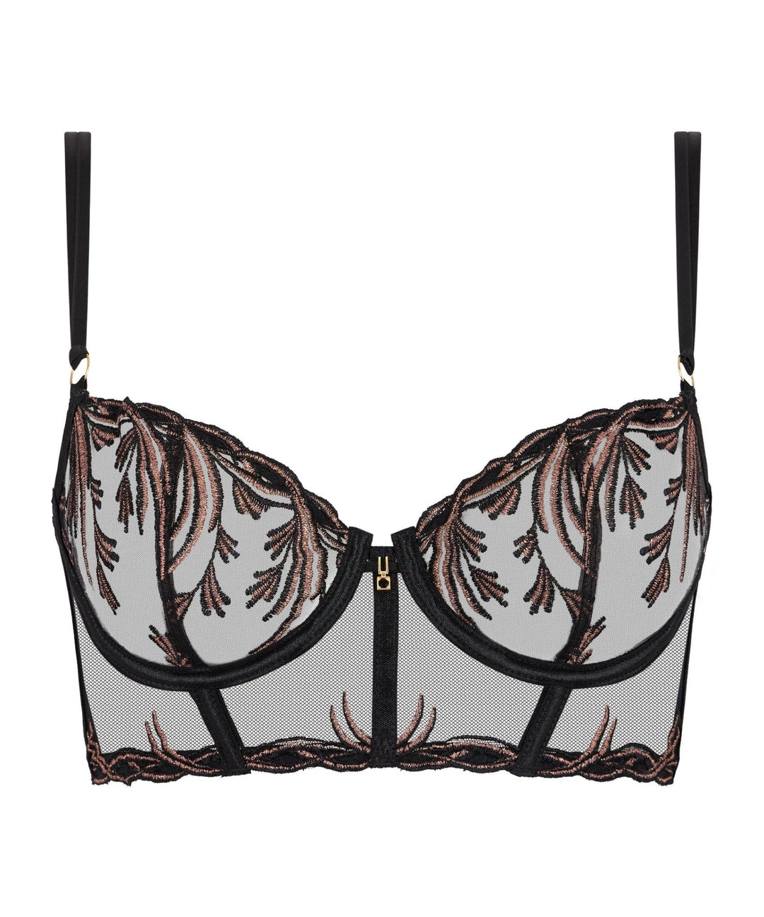 Aubade Cosmic Romance Cropped Bustier Bra - Sugar Cookies Lingerie