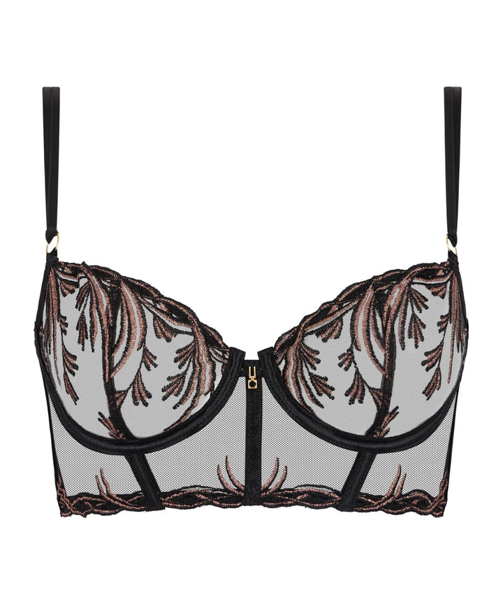 Aubade Cosmic Romance Cropped Bustier Bra - Sugar Cookies Lingerie