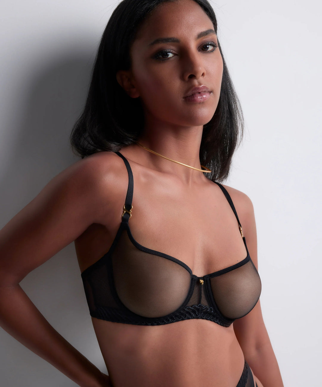 Aubade Sheer Emotion Half Cup Bra - Sugar Cookies Lingerie