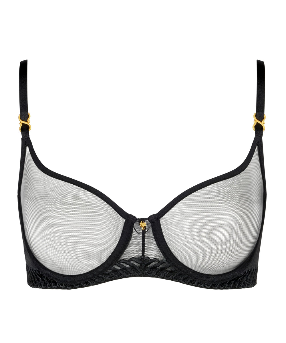 Aubade Sheer Emotion Half Cup Bra - Sugar Cookies Lingerie