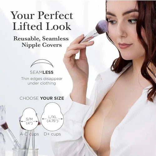 B-Six Nippies Adhesive Lifting Nipple Covers - Sugar Cookies Lingerie