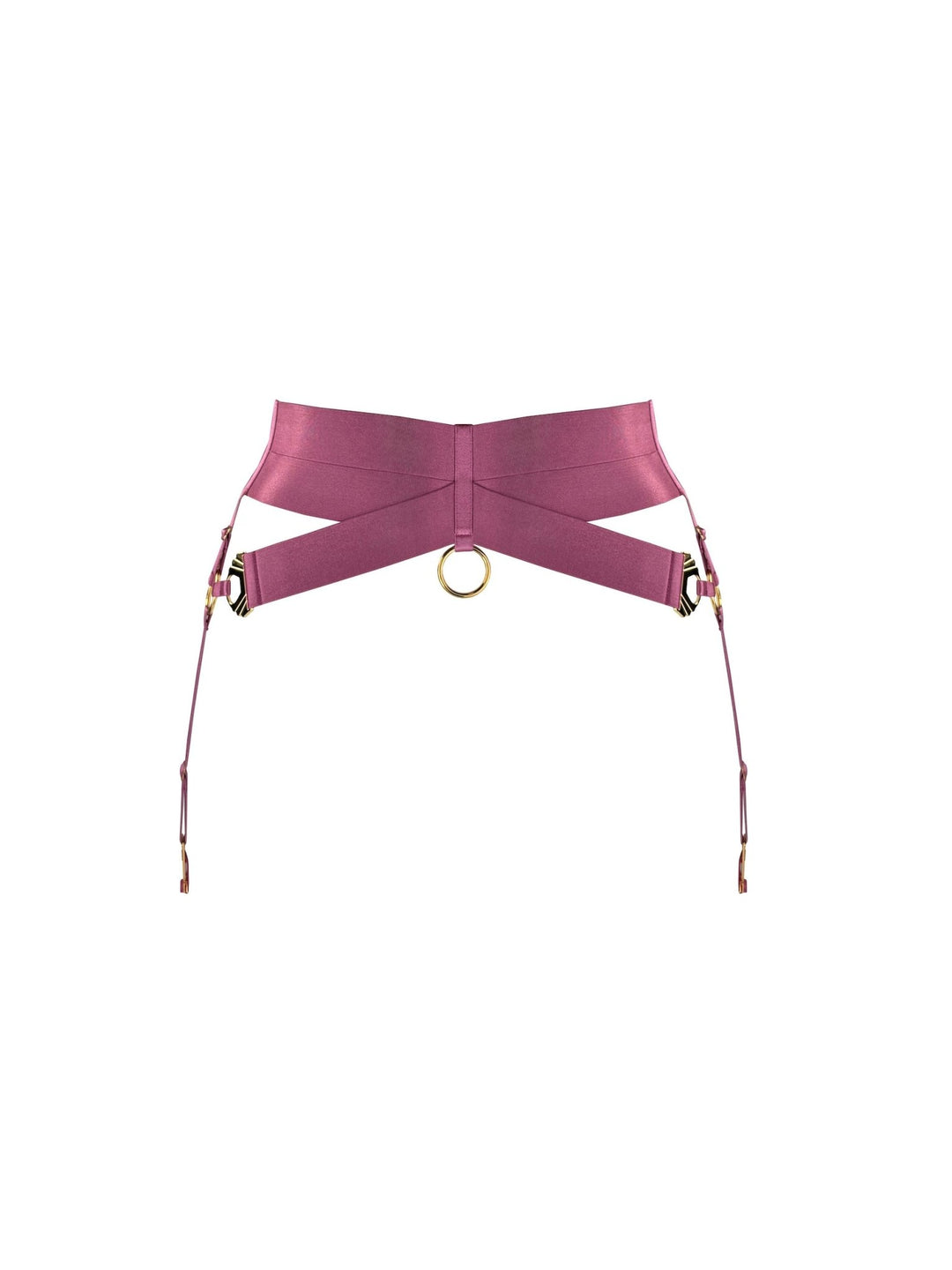 Bordelle Melusina Suspender Belt Raspberry - Sugar Cookies Lingerie