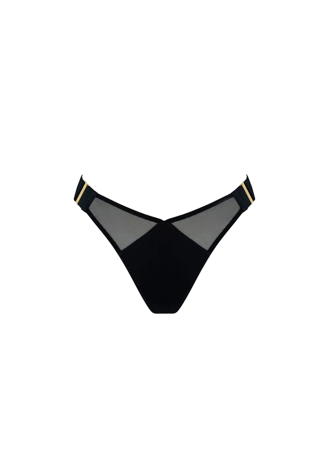 Bordelle Melusina Wide Band Thong Black - Sugar Cookies Lingerie