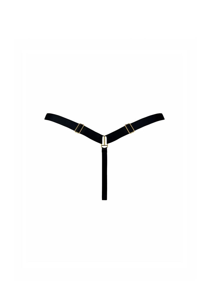 Bordelle Nara Strap Thong - Sugar Cookies Lingerie