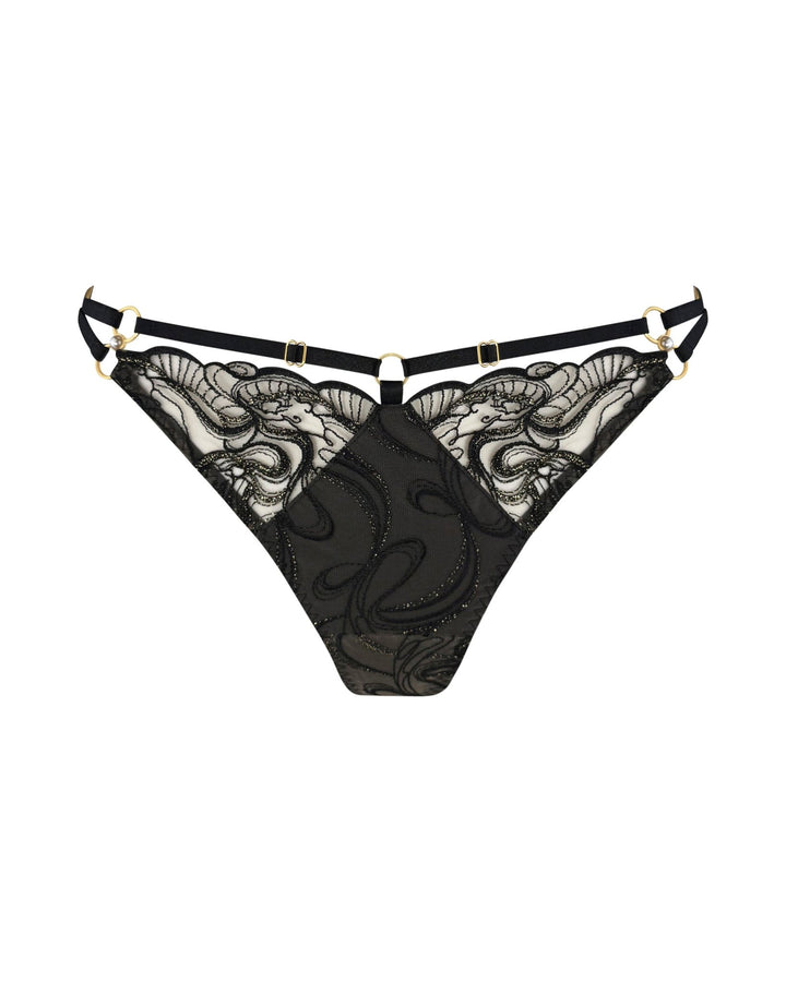 Bordelle Pearl Strap Thong - Sugar Cookies Lingerie