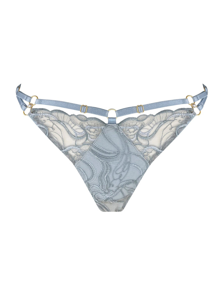Bordelle Pearl Strap Thong - Sugar Cookies Lingerie