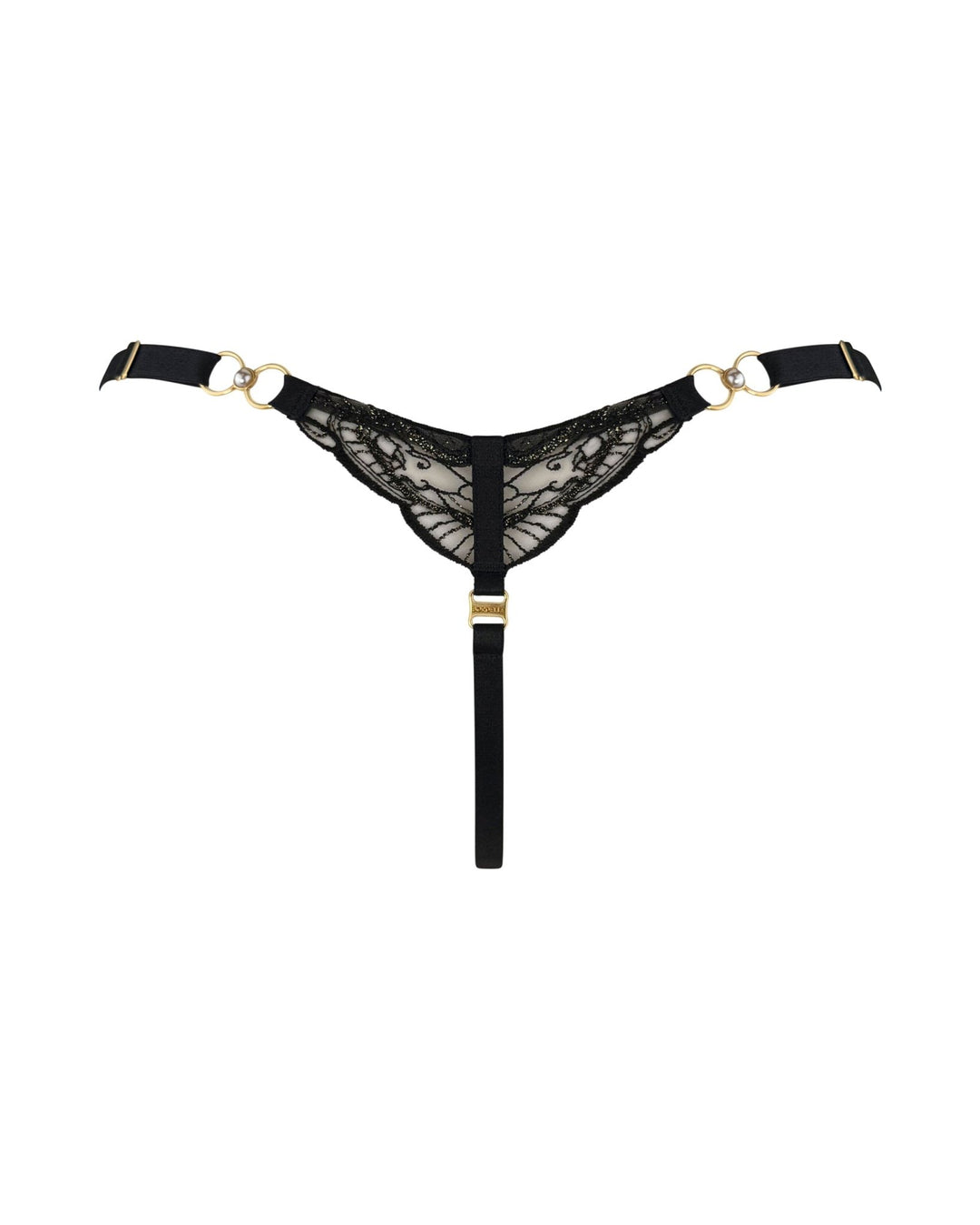 Bordelle Pearl Strap Thong - Sugar Cookies Lingerie
