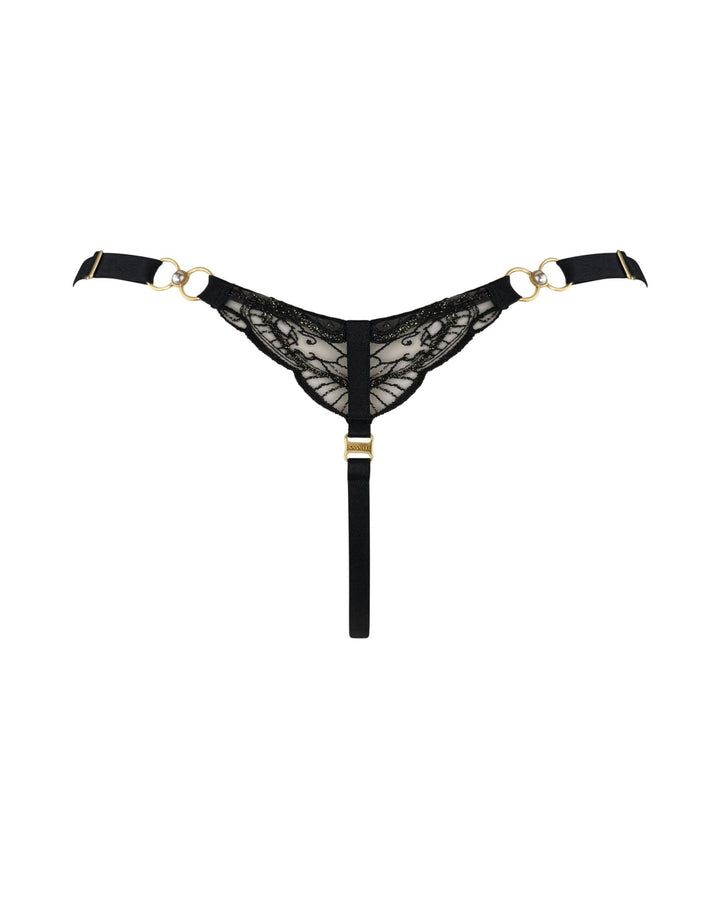 Bordelle Pearl Strap Thong - Sugar Cookies Lingerie