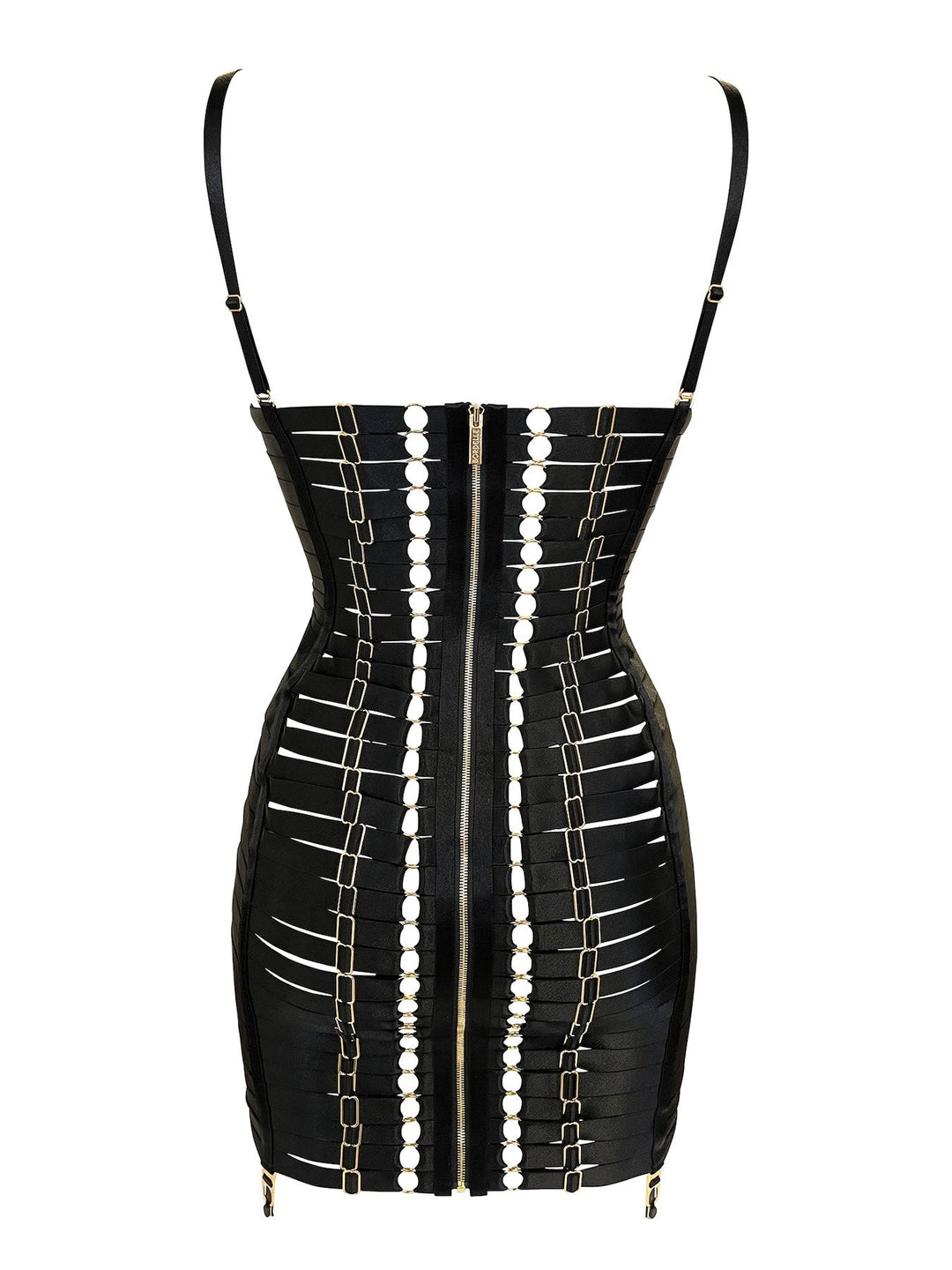 bordelle angela corset dress Bordelle Wired Satin Elastic Strapping Adjustable Signature Angela Dress Cream