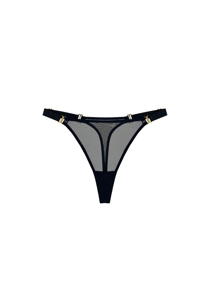 Bordelle Signature Mesh Thong - Sugar Cookies Lingerie