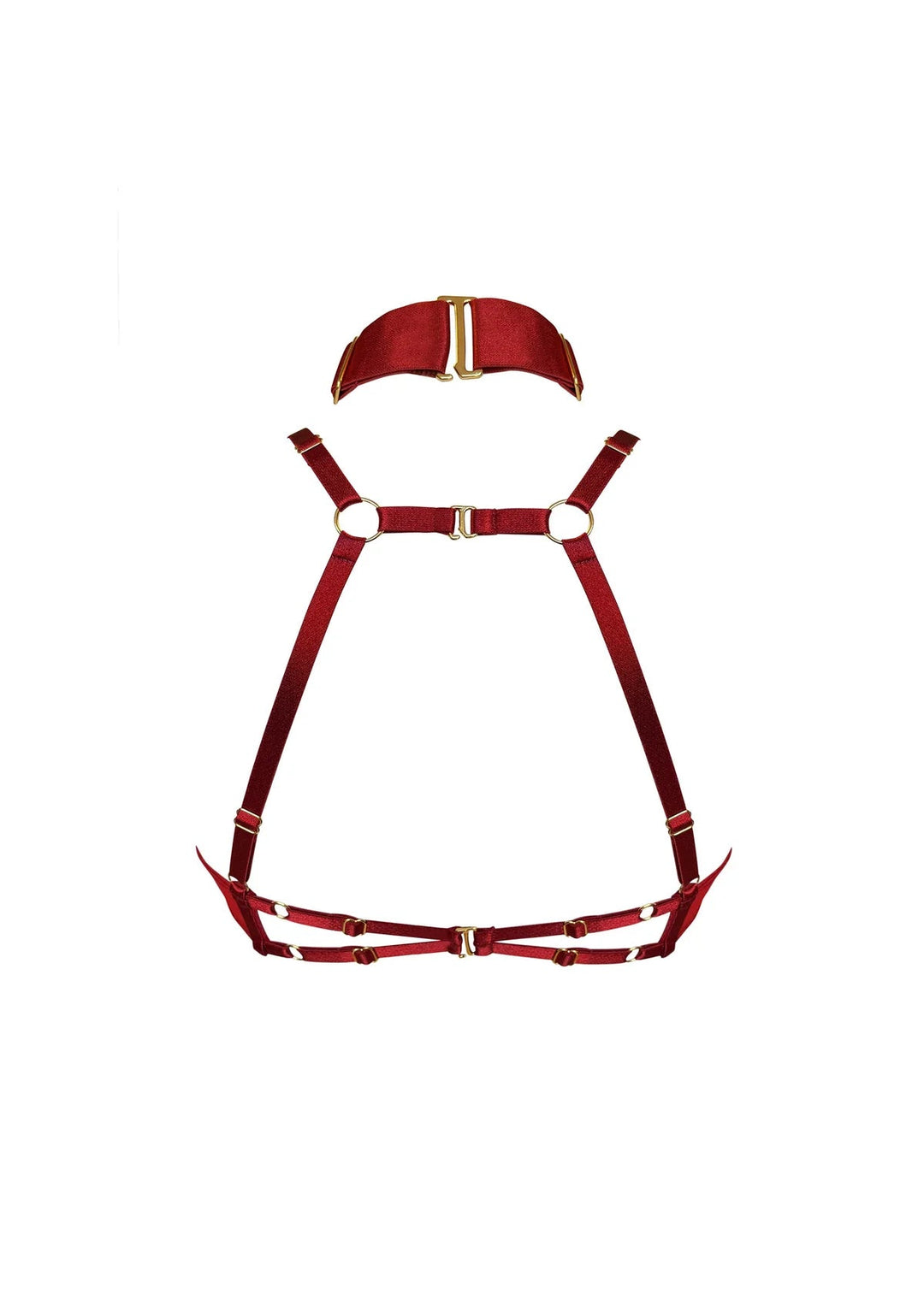 Bordelle Signature Ouvert Wire Bra Red - Sugar Cookies Lingerie