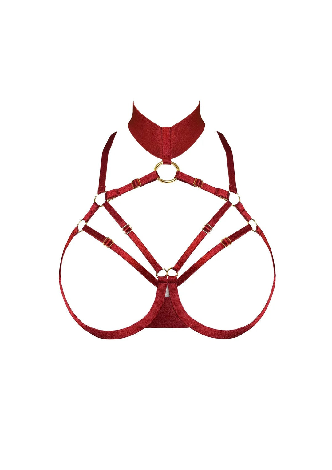 Bordelle Signature Ouvert Wire Bra Red - Sugar Cookies Lingerie