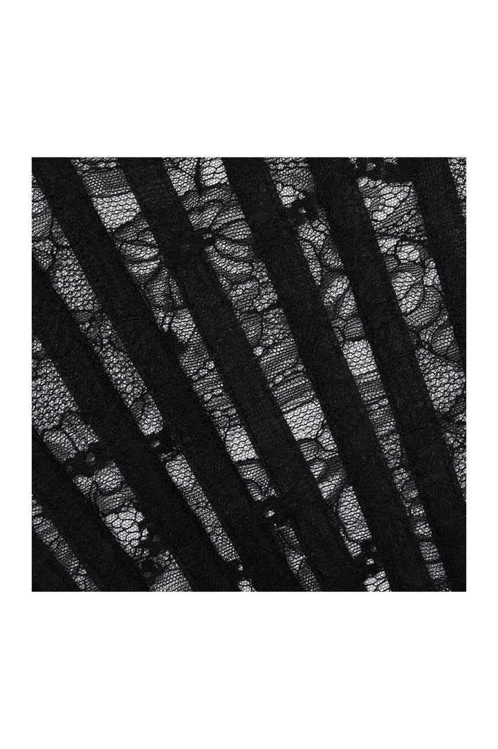 Cadolle Malia Black Lace Corset - Sugar Cookies Lingerie