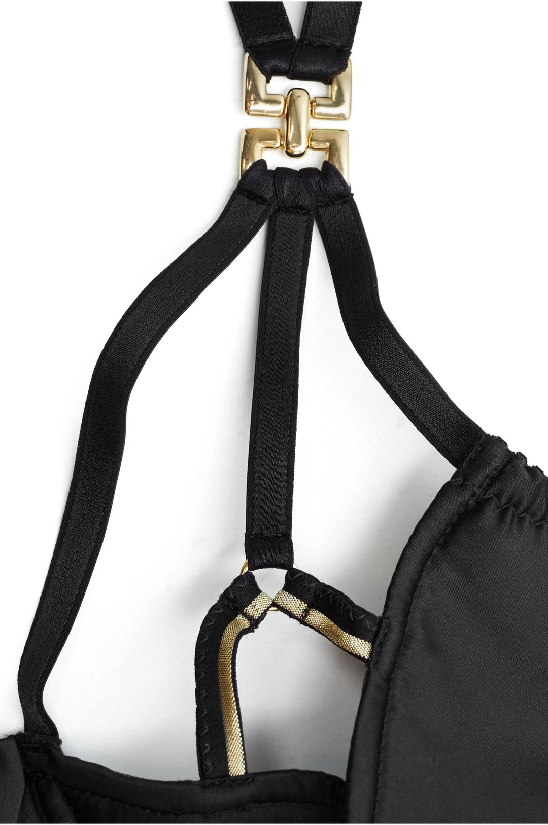 Cadolle Satin Open Bondage Bra - Sugar Cookies Lingerie