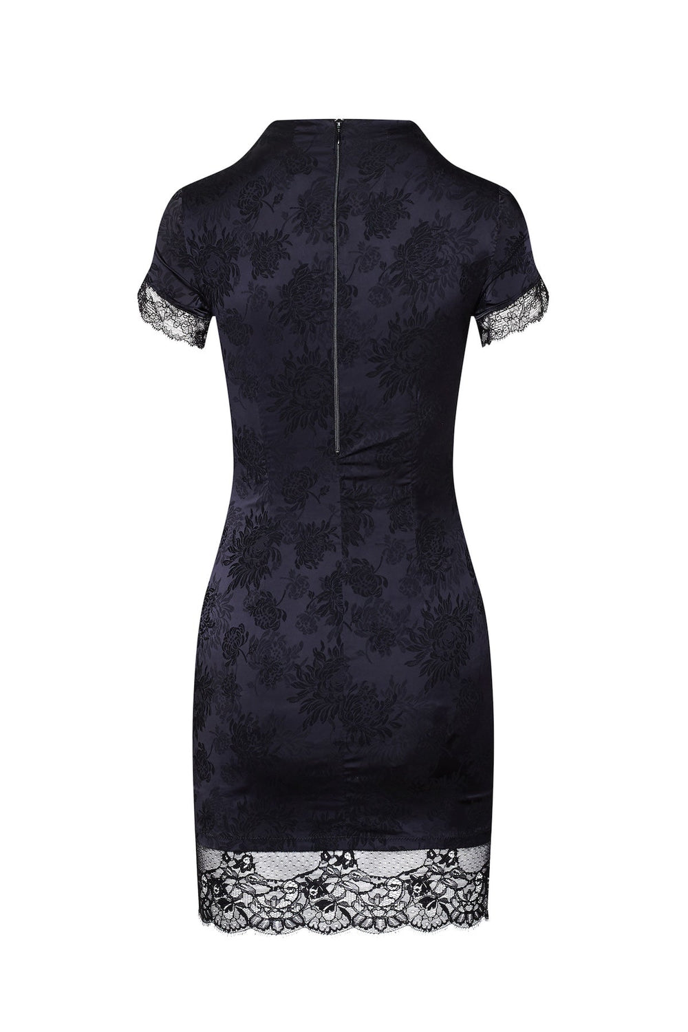 Cadolle Violetta Black Satin Minidress - Sugar Cookies Lingerie