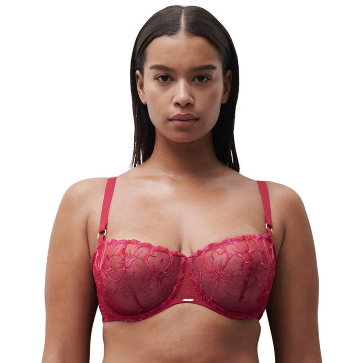 Chantelle Fleurs Demi Bra - Sugar Cookies Lingerie