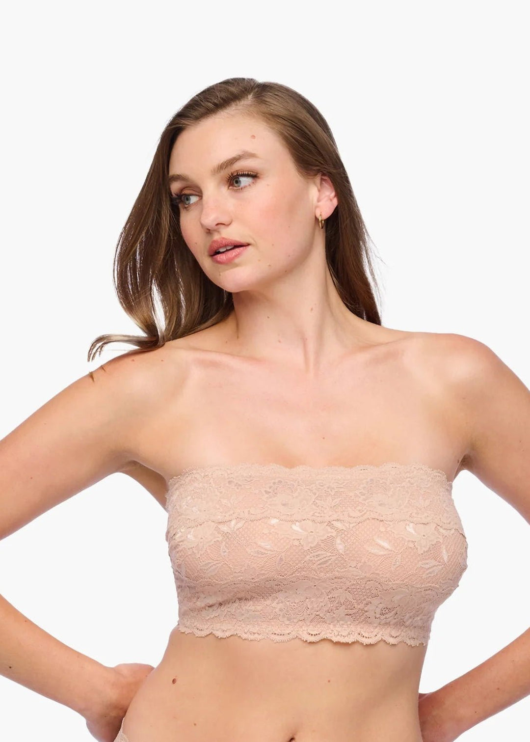 Cosabella Never Say Never Curvy Flirtie Bandeau Bra - Sugar Cookies Lingerie