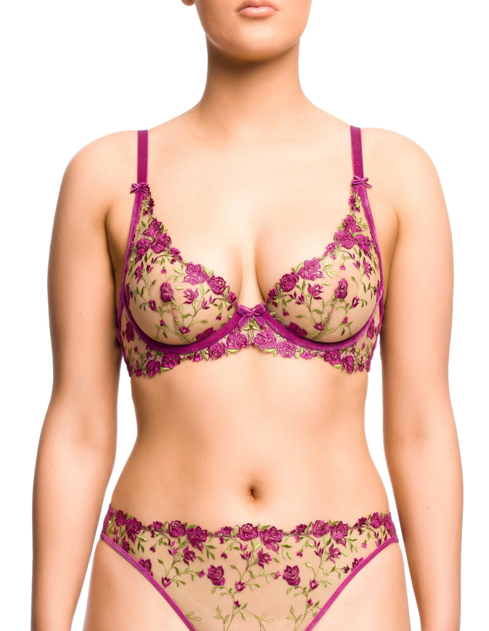 Dita Von Teese Rosewyn Plunge Bra - Sugar Cookies Lingerie