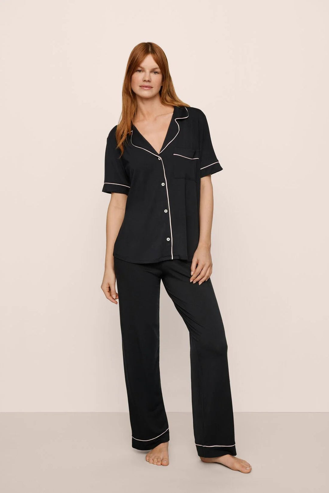 Eberjey Gisele Modal Short Sleeve & Pant PJ Set - Sugar Cookies Lingerie
