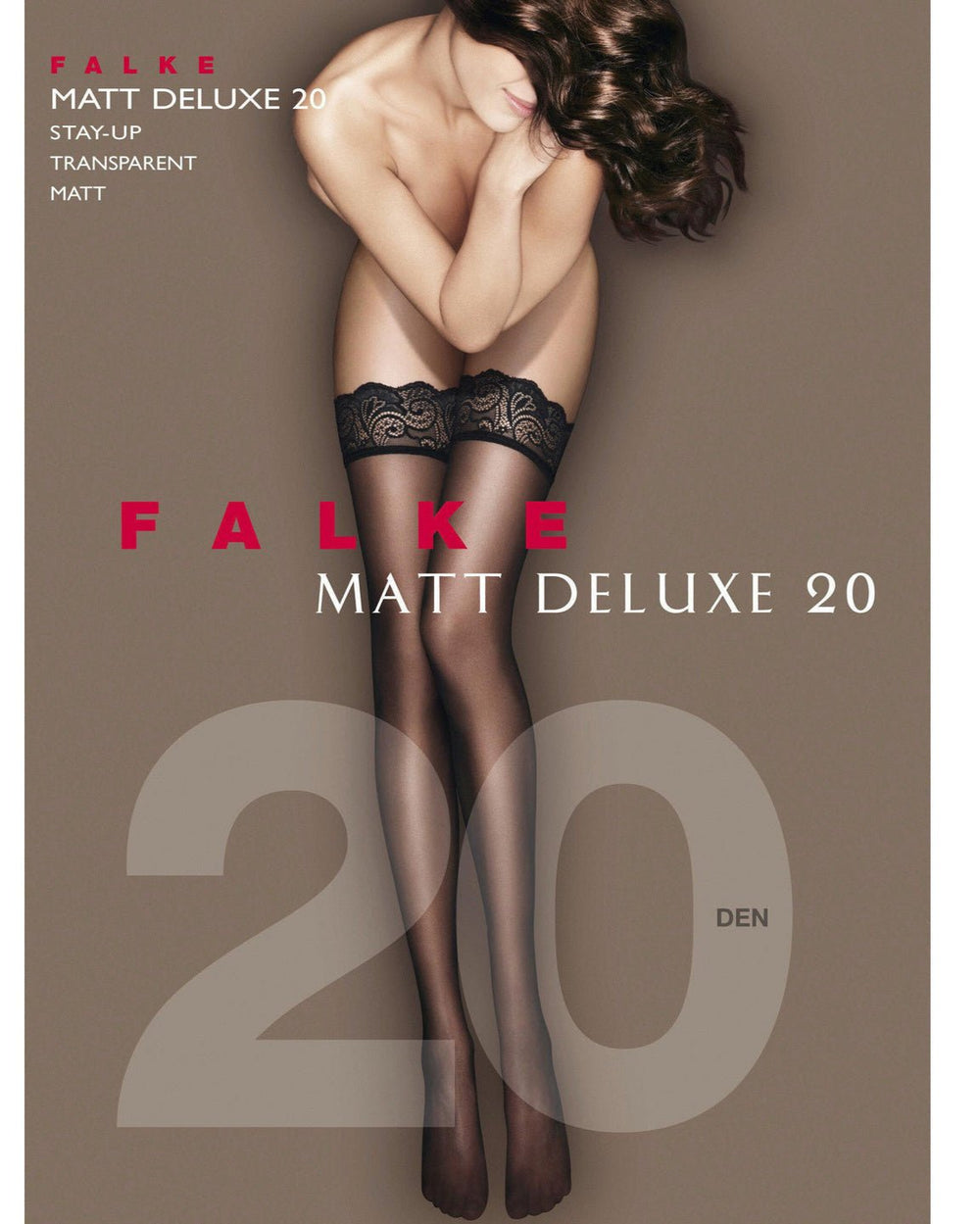 Falke Matt Deluxe 20 Denier Stay Ups - Sugar Cookies Lingerie