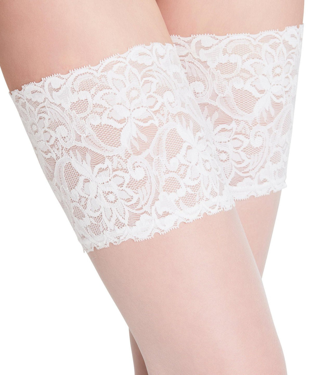 Falke Seidenglatt 15 Stay Ups Ivory - Sugar Cookies Lingerie