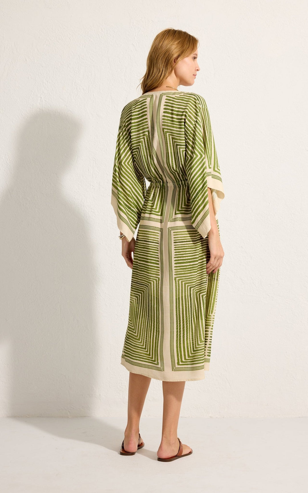 Lenny Niemeyer Short Sleeve V Neck Kaftan - Sugar Cookies Lingerie