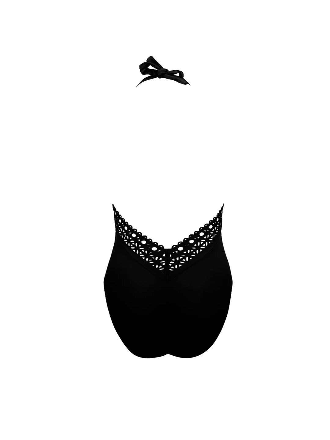 Lise Charmel Ajourage Couture Plunging Back Swimsuit - Sugar Cookies Lingerie