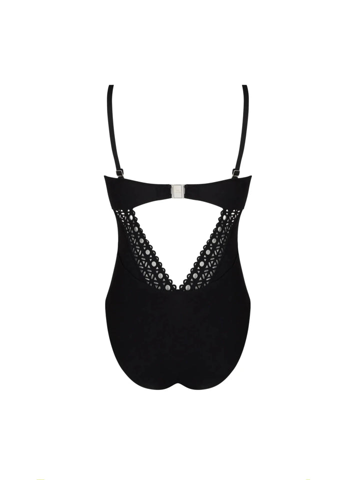 Lise Charmel Ajourage Couture Strapless Swimsuit - Sugar Cookies Lingerie