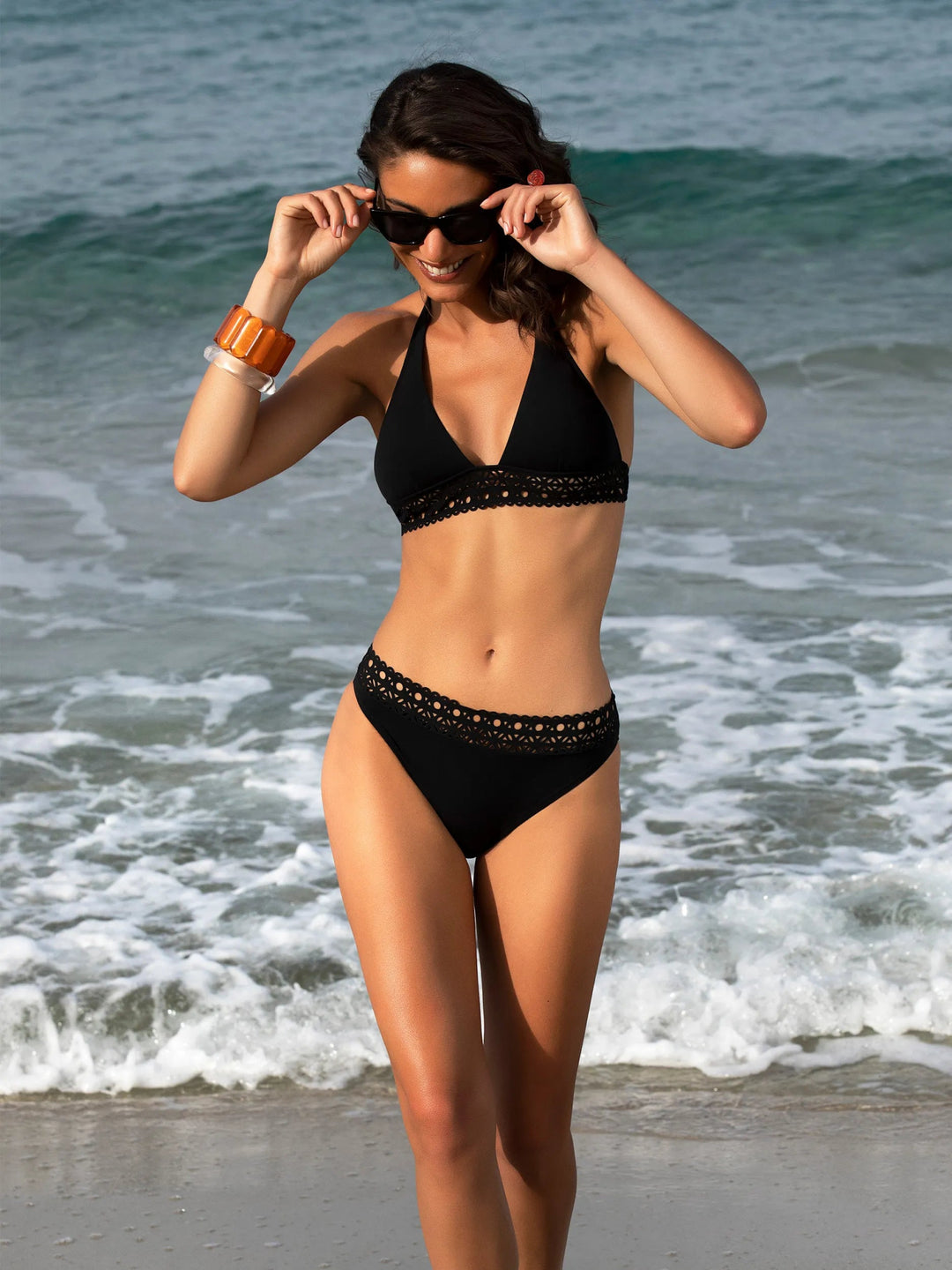 Lise Charmel Ajourage Couture Triangle Bikini Top - Sugar Cookies Lingerie