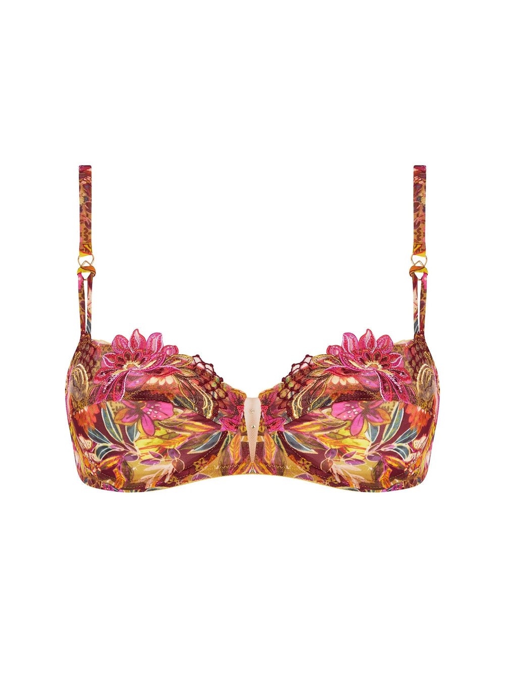 Lise Charmel Danse Des Fleurs Demi Cup Bra - Sugar Cookies Lingerie