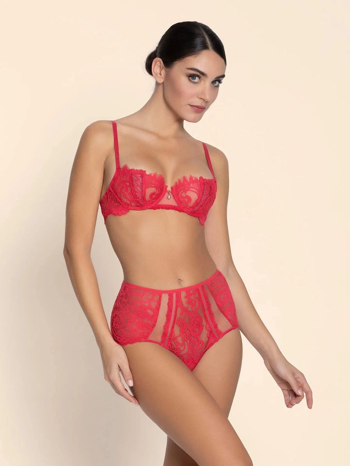 Lise Charmel Desirs De Venise Vertical Seam Demi Cup Bra - Sugar Cookies Lingerie