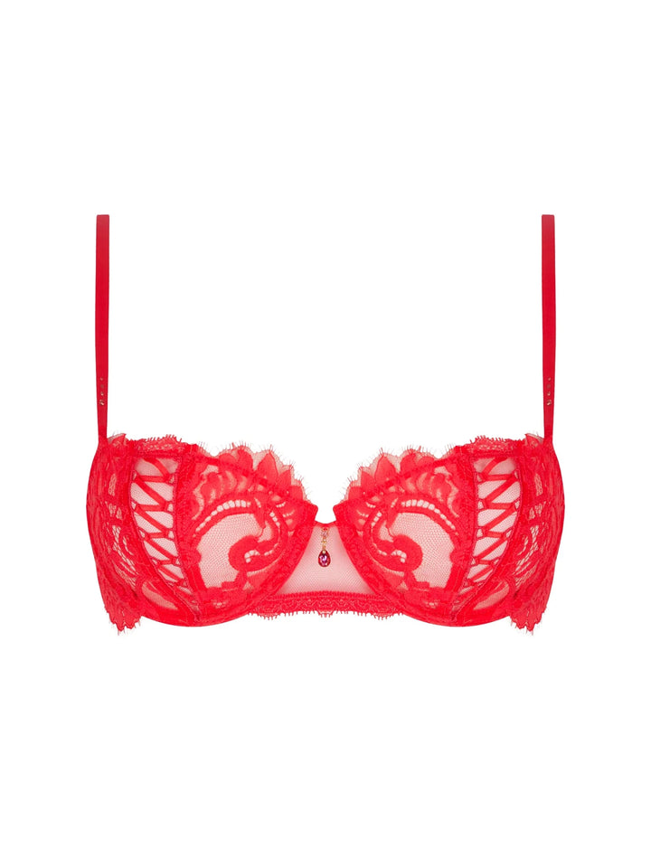 Lise Charmel Desirs De Venise Vertical Seam Demi Cup Bra - Sugar Cookies Lingerie