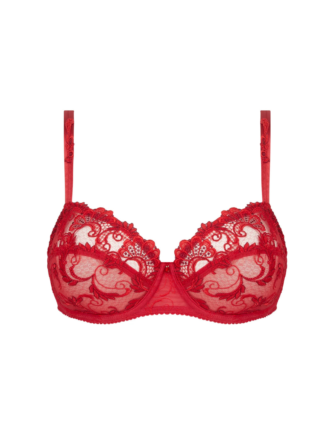 Lise Charmel Dressing Floral Half Cup Bra - Sugar Cookies Lingerie