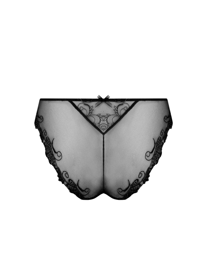 Lise Charmel Dressing Floral Seduction Brief Black - Sugar Cookies Lingerie