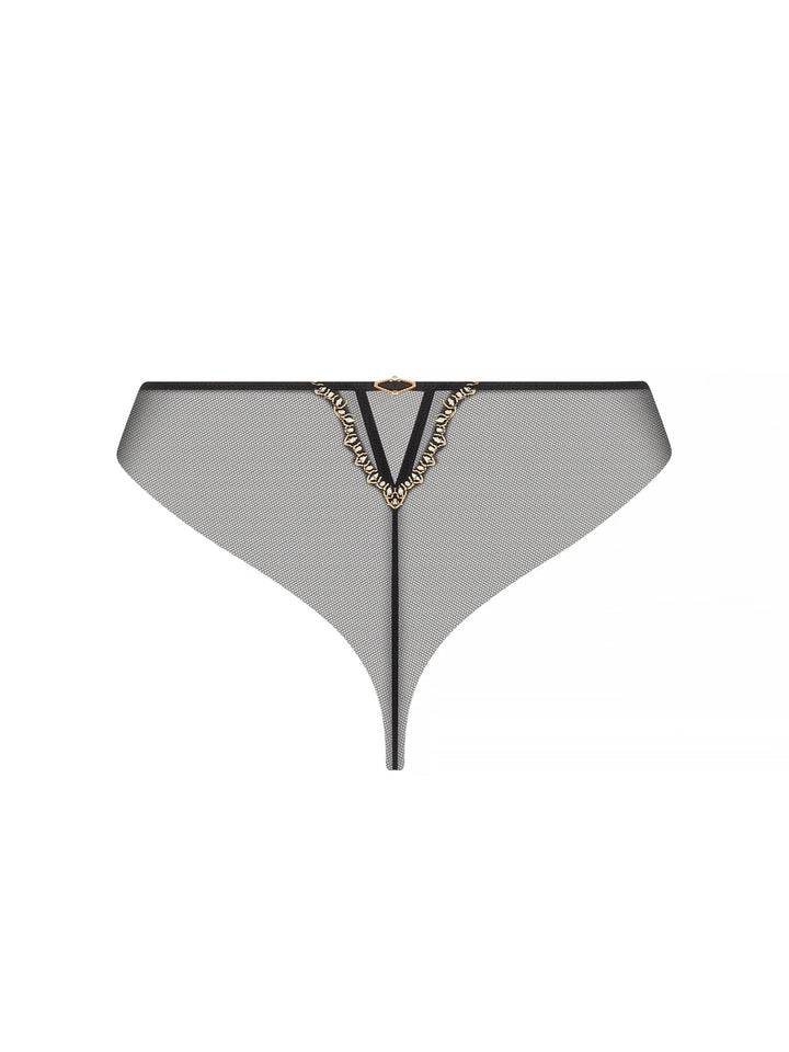 Lise Charmel Eblouissante Icone Silk Thong - Sugar Cookies Lingerie