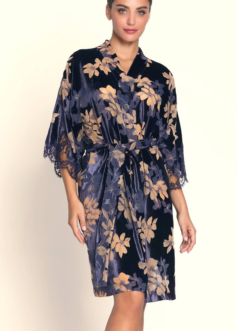 Lise Charmel Eclat Couture Velvet Kimono - Sugar Cookies Lingerie