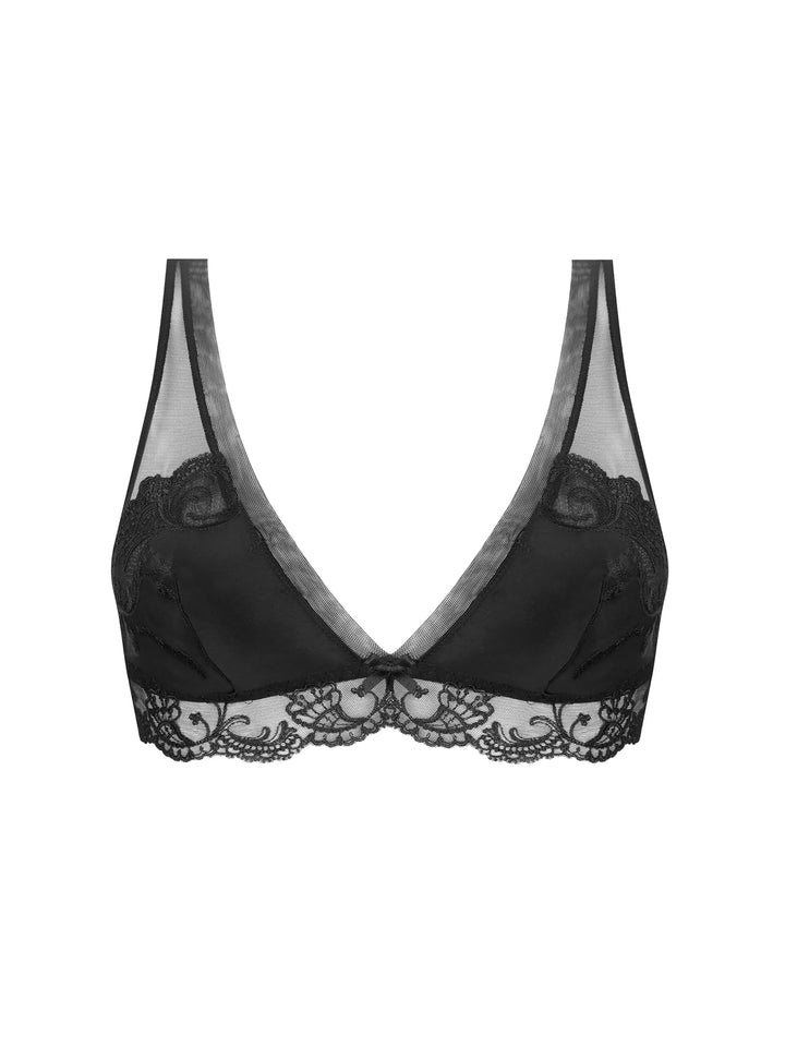 Lise Charmel Splendeur Soie Non Wire Bra Black - Sugar Cookies Lingerie