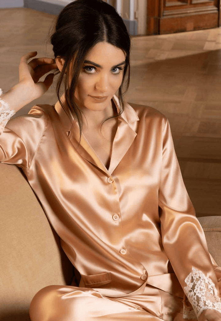 Lise Charmel Splendeur Soie Pajama Jacket - Sugar Cookies Lingerie