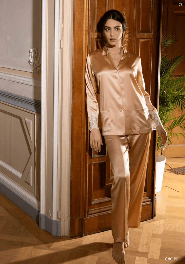Lise Charmel Splendeur Soie Pajama Jacket - Sugar Cookies Lingerie