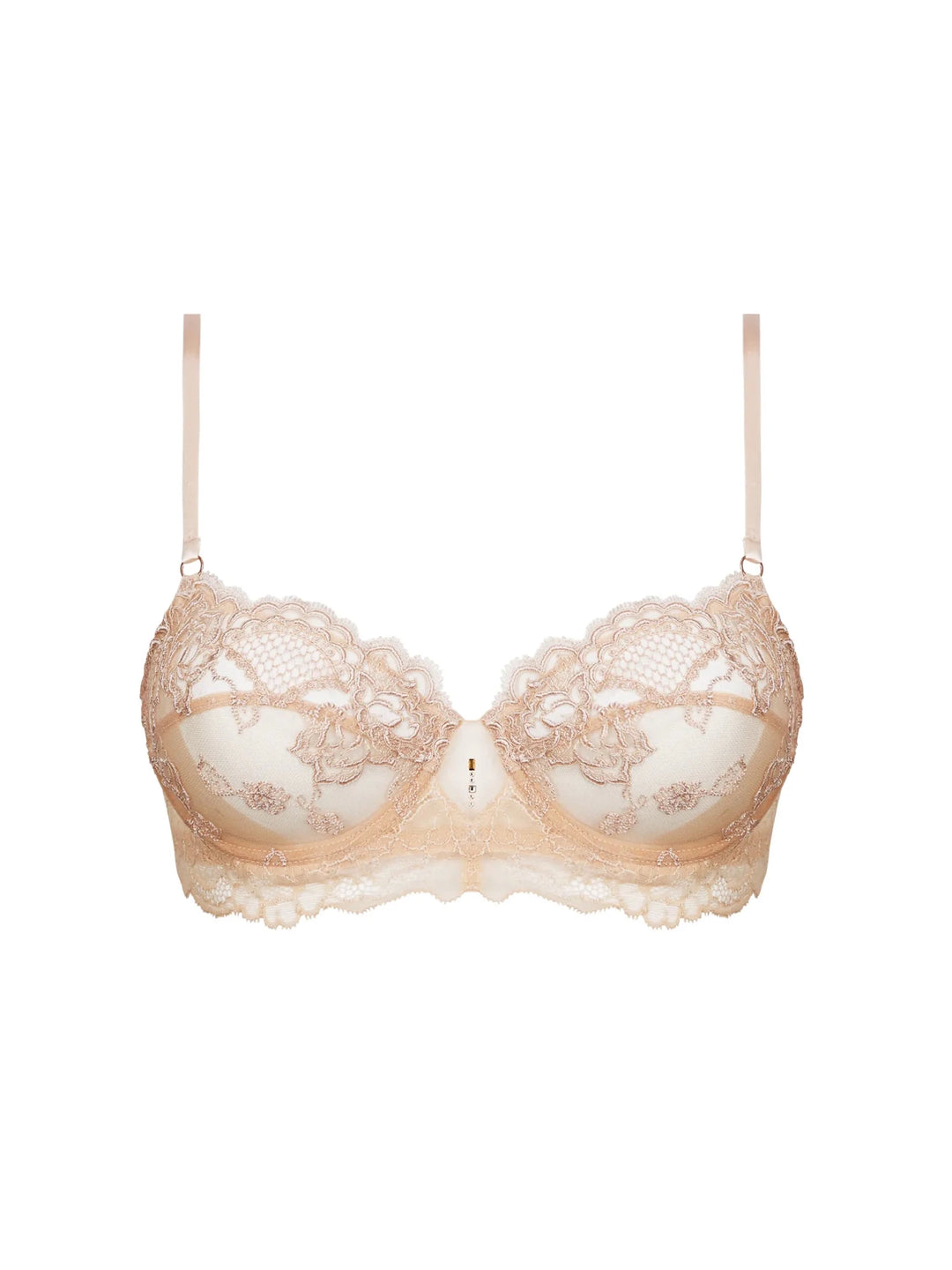 Lise Charmel Sublime En Dentelle Demi Cup Bra Nude - Sugar Cookies Lingerie