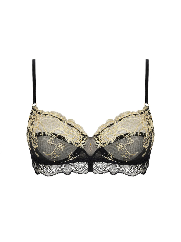 Lise Charmel Sublime En Or Demi Cup Bra - Sugar Cookies Lingerie