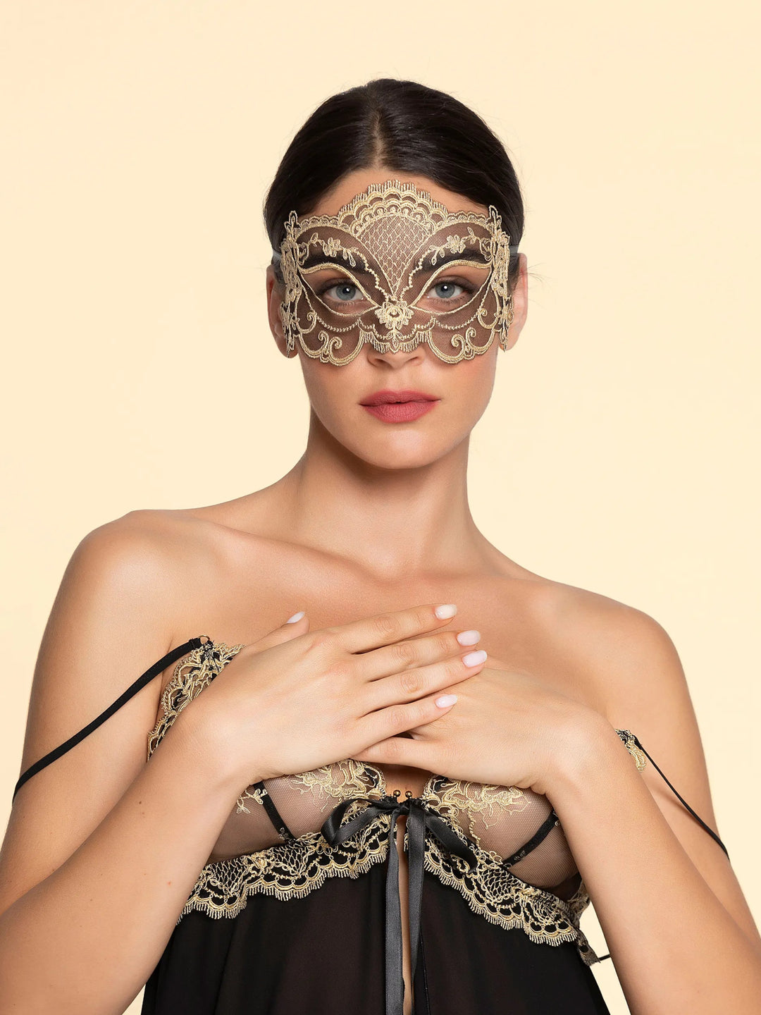 Lise Charmel Sublime En Or Eyemask - Sugar Cookies Lingerie