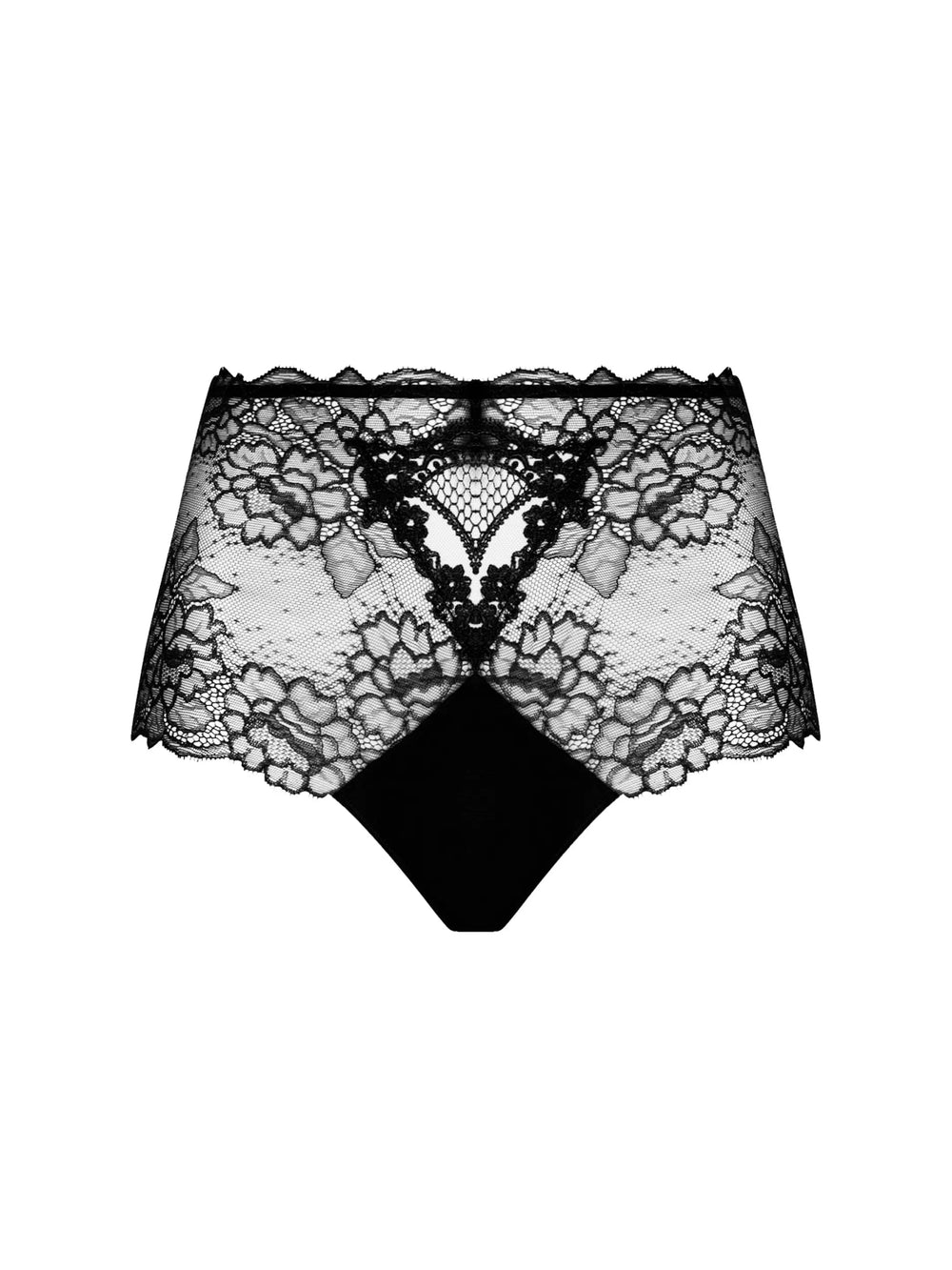Lise Charmel Sublime En Or High Waist Boyshort Black - Sugar Cookies Lingerie