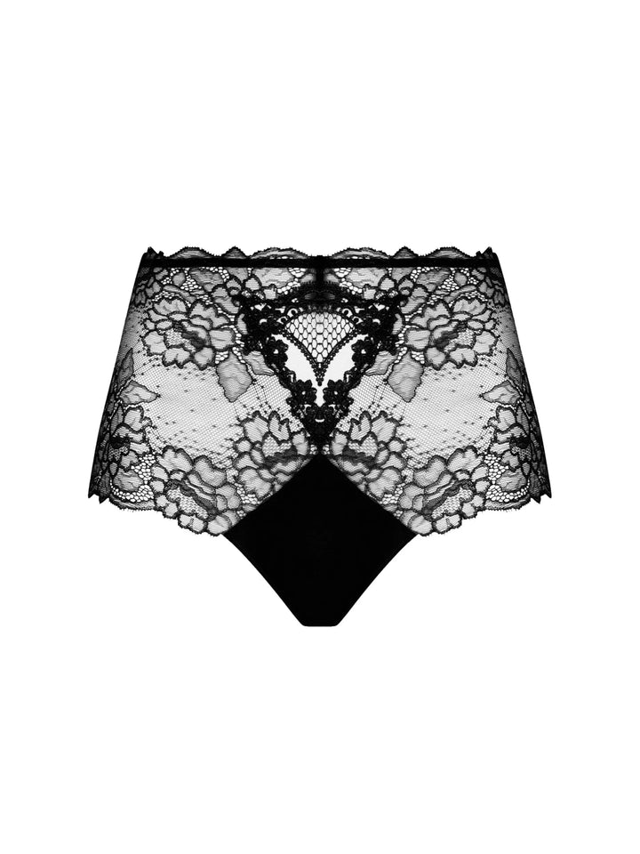 Lise Charmel Sublime En Or High Waist Boyshort Black - Sugar Cookies Lingerie
