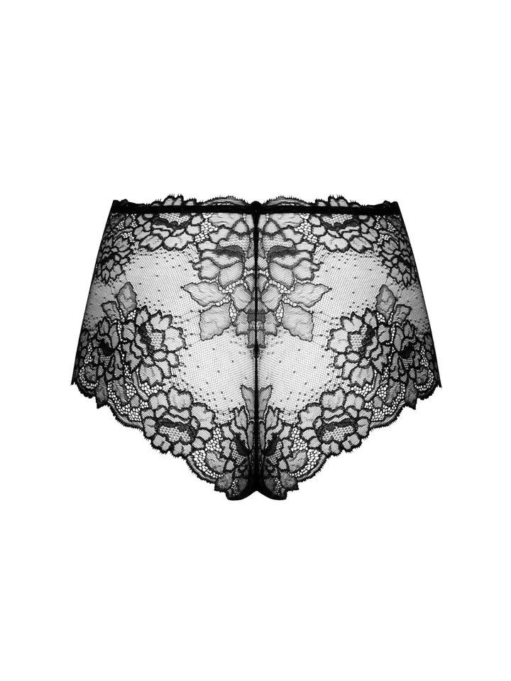 Lise Charmel Sublime En Or High Waist Boyshort Black - Sugar Cookies Lingerie
