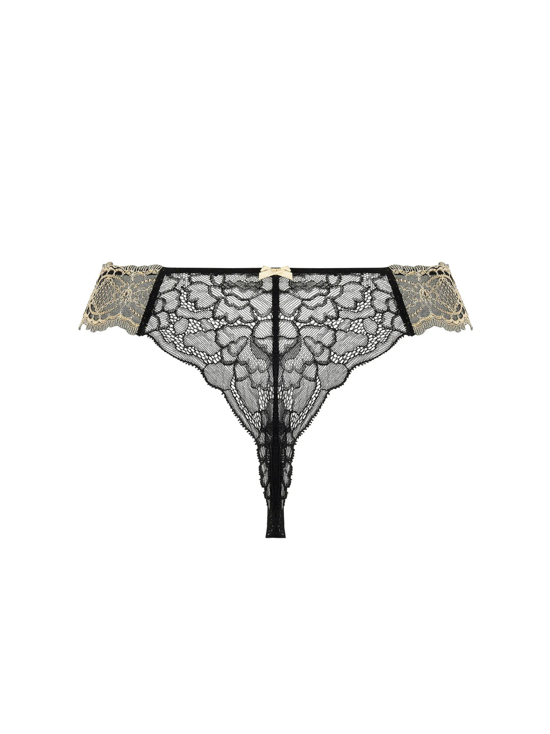 Lise Charmel Sublime En Or Thong Noir Eclat - Sugar Cookies Lingerie